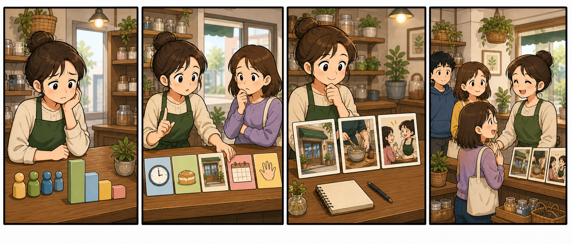 조회수가 적어도 예약 전 질문을 해결하면 문의로 이어지는 숏폼 4컷 만화