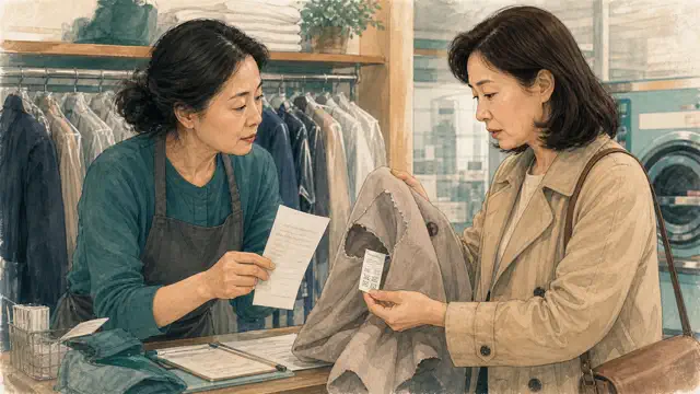 세탁물 손상·분실 대응: 인수증·사진·배상비율·1372 대표 이미지