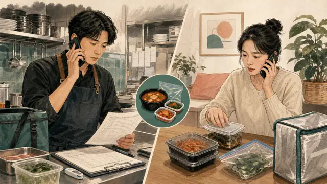 배달 음식 식중독 신고 대응: 보건소·검체·주문·동일메뉴 보존 대표 이미지