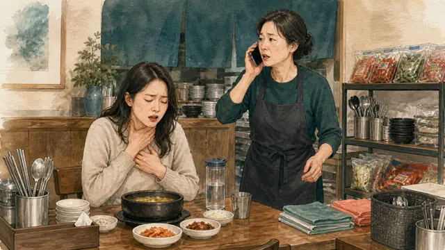 매장 음식 알레르기 사고 대응: 119·원재료·교차접촉·기록 대표 이미지